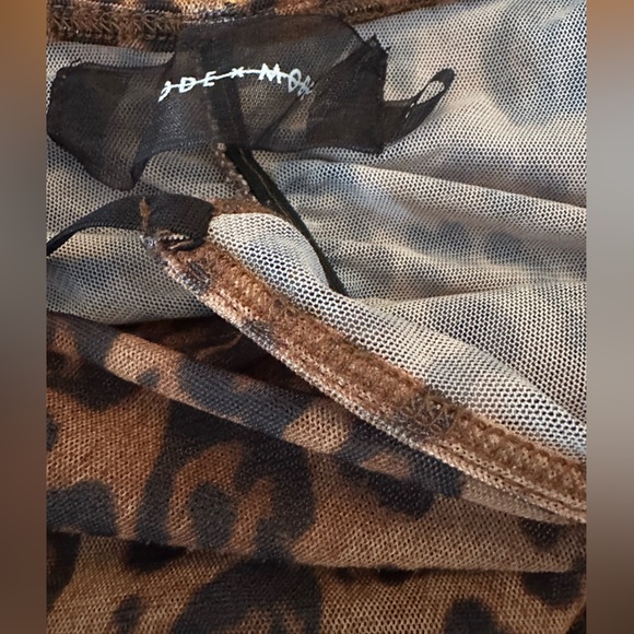 Leopard Print Ruched Bodysuit - Picture 2 of 2